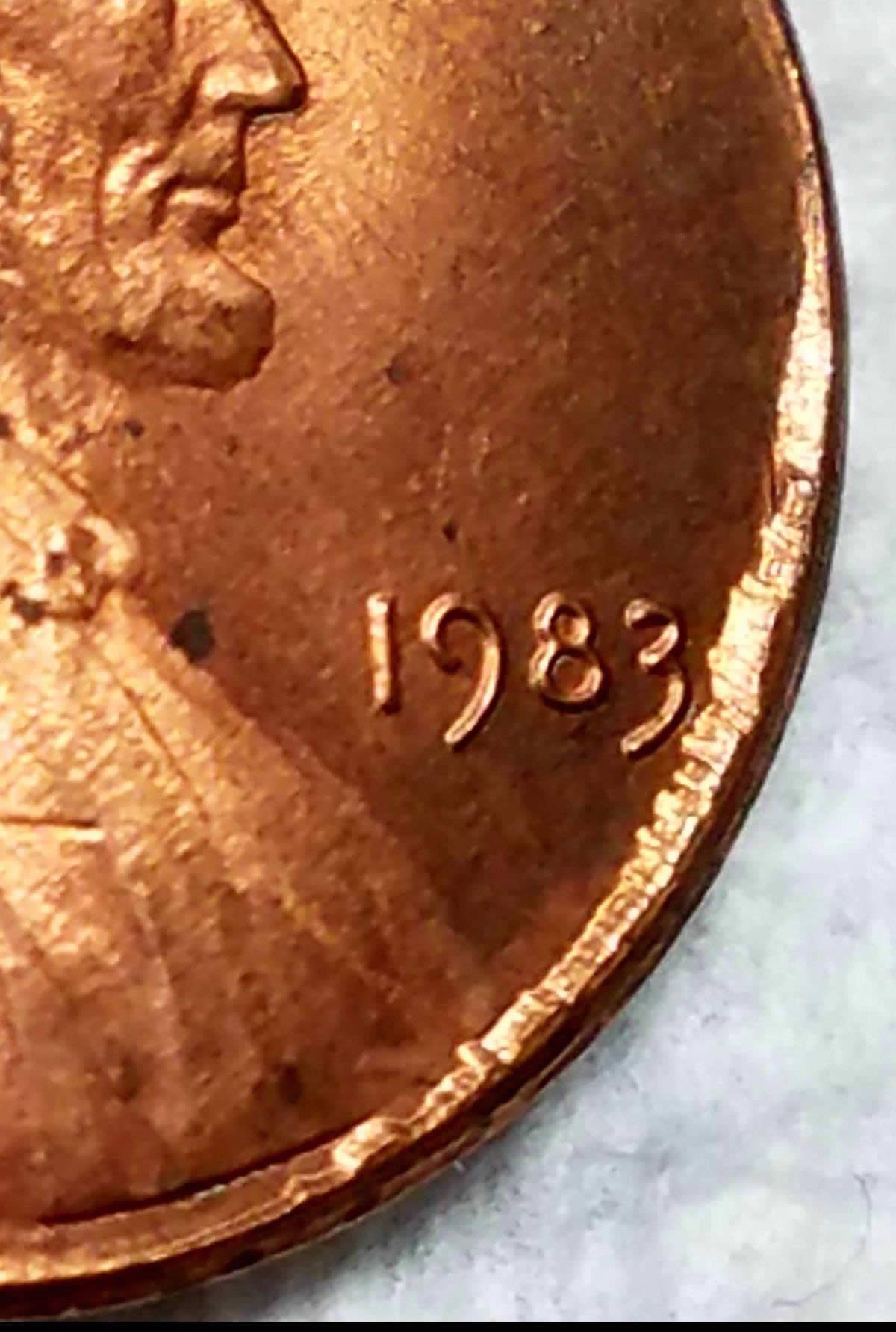 1983-P-Lincoln-In-Collar-Strike-Error-On-Obverse?